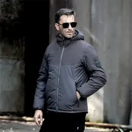 Parka da uomo in piumino per sport all'aria aperta giacca militare tattica invernale cappotto da uomo in tessuto per escursioni in campeggio 221117