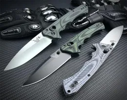 Benchmade BM615 Rukus II Faca dobrável EDC Sobrevivência tática Pocket Knives S30V Blade G10 Manuse