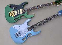 Guitarra elétrica para canhoto com escala de jacarandá preta pickguard 24 trastes pode ser personalizada