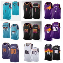 PERSONALIZZATO PERSONALIZZATO Devin Booker Jersey 2022 2023 Chris Paul Maglie da basket 3 1 Deandre Ayton Phoenixs Sun Steve Nash 34 13 Charles Barkley 22