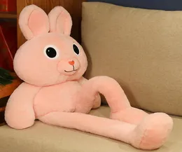 Net Red Pull Ear Rabbit Plush Toy Big Soft Telescopic Leg Decompression Bunny Doll Girl Gift Sofa Deco 39inch 100cm DY10054