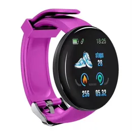 NEU D18 Smart Wristbbands Uhren Armband wasserdichte Herzfrequenzblutdruck -Farbschildschirm Sport Tracker Smart Wristband Smartband Ped240s