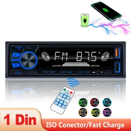 CAR RADIO 820 MP3 Player FM Tuner med AUX Input USB -laddningsfunktion BT SD med trådlös ratthjul Remote Control