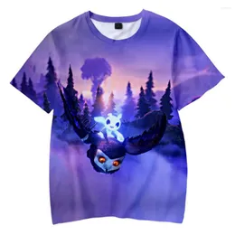 Męskie koszule 2022 Creative Ori i Will of Wisps T-Shirt 3D Fashion Short-Sleeved Boy/Girl/Kid