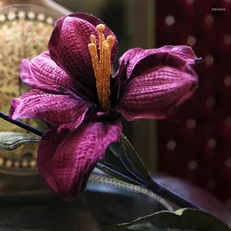 Dekoracyjne kwiaty wystroju domu sztuczna symulacja Clivia Symulacja jedwabna dekoracja kwiatu