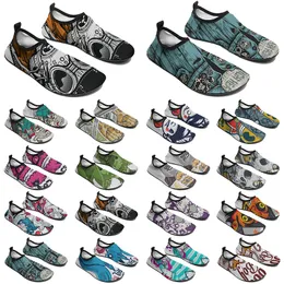 Mężczyźni Kobiety Niestandardowe buty DIY Water Fashion Modna Sneaker Multi-coloured 198 Męskie trenerzy sportowe na świeżym powietrzu