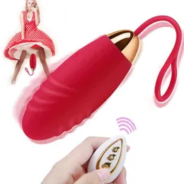 NXY Toy10 Velocità VIBERTORI DI EUG BULLE SILICONE per donne Controllo telecomando wireless vibrante USB Massaggio ricaricabile Massaggio Sesso adulto Q0508231C