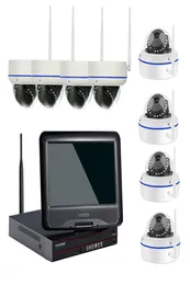 WIFI NVR Kit With 101 inch LCD screen 8CH Wireless Camera Set 960P Indoor IP Camera Vandalproof
