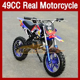 Mini Motorcykel 49cc 50cc Real Motorcykel Scooter Superbike Moto Bikes bensin Vuxen Child ATV Off-road fordon Tv￥hjul sport smuts cykel pojke flicka f￶delsedagspresent