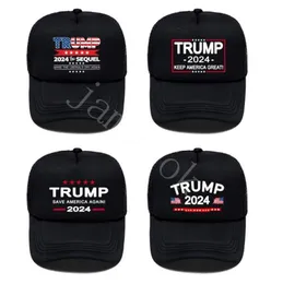 Cappello elettorale americano Donald Trump 2024 Berretti da baseball Uomo Berretto Hip Hop Cappelli da sole in rete traspirante de292