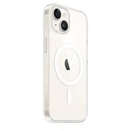 Caixa de telefone de carregamento sem fio MagSafe de luxo para iPhone 14 13 Pro 12 mini 11 Pro Max Xr X XS 7 8 14 Plus Tampa Limpa Magn￩tica