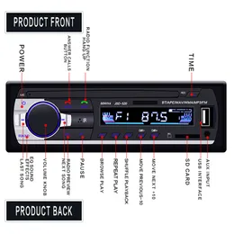 Car Radio Bluetooth FM Stero Radio USB SD Aux Audio Auto Auto Electronics Subwoofer In-Dash 1 DIN Autoradio ISO Radio