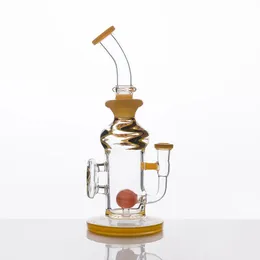 Puffco Gravity Bong Bongb Glass Sigara Aksesuarlar Harsetler Kek Külleri Yağ Burner Boru Cam Duman Nargile Beher Bongs 9.8 inç yüksekliğinde