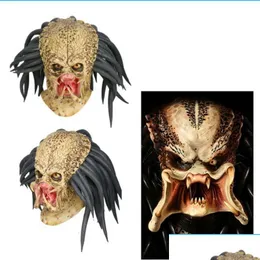 Party Masks Predator Cosplay Mask Costume Helmet Props Antenna Halloween Party Horror T200703 Drop Delivery Home Garden Festive Suppl Dhwgj