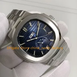 Relógios automáticos para homens 40,5 mm Dial azul 904 Vidro de safira de aço 5726/1a-014 esporte cal.324 s qa lu 24h movide Bracelet Gr Watch Mechanical Watch