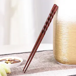 Японский натуральный деревянный палочка для еды многоразовый классический стиль, не скользящий дизайн, палочки для суши для суши