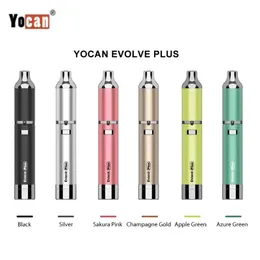 1PC本物のYocan Evolve Plus Dab Wax Vape Pen Kit 2020-version eタバコ1100MAHバッテリードライハーブ濃縮QDCコイルハーブワックス蒸発器付き