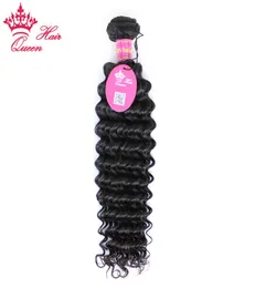 Queen Hair Products Brazilian Deep Wave Curly Virgin Hair 1pcs 12 28 Human Hair Weaves On 1430590