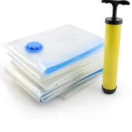 New Convenient Vacuum Bag Storage Organizer Transparent Clothes Organizer Seal Compressed Travel Saving Space Bags Package YSJY06