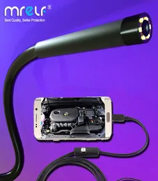 Telecamere IP 7mm 55mm Endoscope Camera flessibile IP67 Micro USB INDUSTRIAL ENDOSCOPE INDUSTRIALE PC per telefono Android PC 6DED