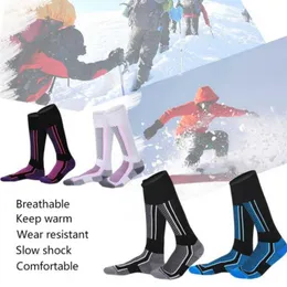 Skarpetki sportowe Zimowe dzieci gęstość narciarstwa termicznego ciepłe rower snowboardowy dla dzieci narciarstwo wędrówki nogi nogi T221019