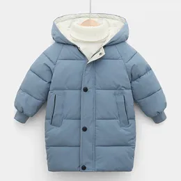 Down Coat Kids Coats Baby Boys Jackets Moda Meninas Snowed Snowed To 3-10y adolescentes filhos de roupas de entrada longa de grossa crianças roupas de inverno 221118