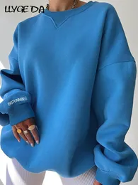 Bluzy bluzy bluzy o masce damskiej oversize bluzy pullover kobiety haft haft pull femme jumper y2k swobodne streetwear jesienne zimowe litery 221117
