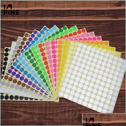 Gift Wrap Gift Wrap Round Dot Sticker Color Code Label Self Adhesive Office School Supplies 6Mm 8Mm 10Mm 1M 16Mm19Mm 25Mm 32Mm 50Mm Dhxj6