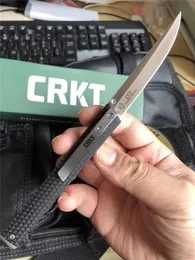 CRKT 7096 CEO Katlanır bıçak 8CR13MOV Bıçak Karbon Fiber Tapı Kamp Açık Dış Hefans Taktik Taktik EDC Cep Bıçakları