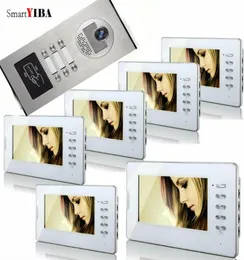 Smartyiba 7039039 APPARTAMENTO Speakphone Intercom con fotocamera IR per telefoni di sistema di telefonia porta porta a portata video da 2 a 6 unità