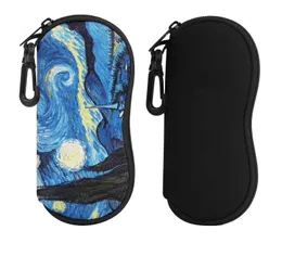 Sunglasses Cases 1Pc Case Soft Cover Portable Ultra Light Neoprene With Zipper for Women and Men Glasses Protective Accessories 221119