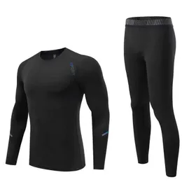 Men's Sleepwear Compressão Sportswear Men Running Tights Gym Leggings Fitness Top Long Shirts Rash Guard Masculino Inverno Térmico Esportes T221017