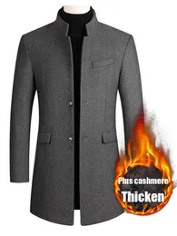 Herren-Jacke aus Wollmischungen, Herren-Jacke aus Wollmischung, einfarbig, hochwertige Herren-Wolljacke für Herbst und Winter, Slim-Fit-Jacke der Luxusmarke 221119
