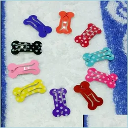 Abbigliamento per cani Mini fermaglio per capelli per cani a forma di osso Tornante Snap Puppy Cat Cani Accessori per toelettatura Colore casuale 20220221 Q2 Drop Delive Dhcag