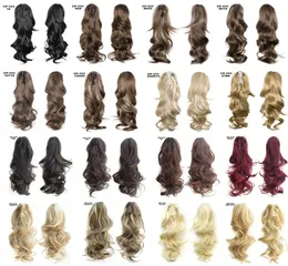 55 cm de garra de larga per i Capelli Ponytail Simulaci￳n recta Exenciones de cabello humano Bundles Kig CP3332548401