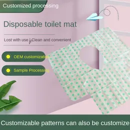 يغطي مقعد المرحاض ورقة مقاومة للبكتيريا 5pcs لحجم التخييم WC Travel/Camping Bathroom Carer Loo Cover يمكن التخلص منها