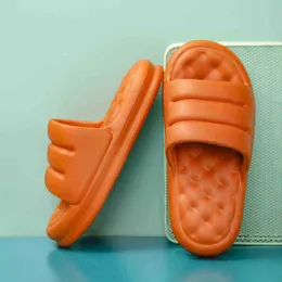 Summer parentchild latex eva soft particle massage home sandals thick bottom 3cm bathroom slippers couple women slippers