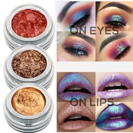 New designer luminous women monochrome wet eye shadow cosmetics glitter palette makeup liquid eyeshadow 14 colors227P