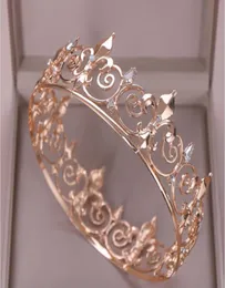 Avrupa ve Amerika Birleşik Devletleri Full Circle Crown Taç Tiara Gelin Mücevher Headdress8072700