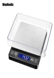 Disclay Display Digital Pocket Scale 500G001G Skala kuchenna Mini Medycyna Skala biżuterii z podświetlanym wyświetlaczem LCD 201111