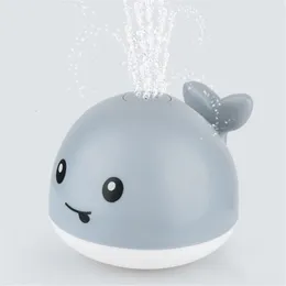 Bath Toys Baby Light Up Tub Whale Water Sprinkler Pool for Toddlers Infants Toy 221118