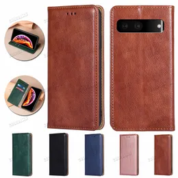 Pure Color Luxury Pu Leather Phone Cases Flip Card Wallet Phone Cover For Google Pixel 7 5G 6 Pro 6A 5 5A 5XL 4 4A 4XL 3 3A 3XL 3AXL 2 2XL