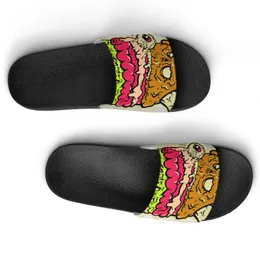Sapatos personalizados DIY fornecem fotos para aceitar sandálias de chinelos de personalização slide Anhsad mens feminino esporte 36-45