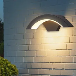 مصباح الجدار Pir Motion Sensor LED في الهواء الطلق الضوء 15W مقاوم للماء حديقة شرفة الباب AC85-265V