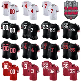 NCAA 100th Ohio State Buckeyes Football College 8 Cade Stover Jerseys Lathan Ransom Ronnie Hickman Cody Simon Pete Werner Jaxon Smith-Njigba Dallan Hayden 남자 여자