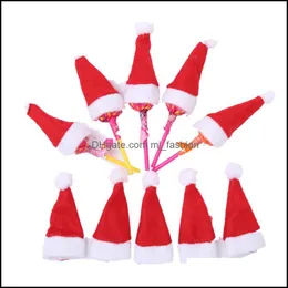 Christmas Decorations Cartoon Christmas Santa Snowman Tableware Er Fork Spoon Case Bags Decorations Home Decor Gift Drop Delivery Ga Dhknx