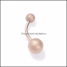 خواتم زر جرس السرة من الفولاذ المقاوم للصدأ DL البولندية BELLY BELLY ROSE ROSE GOLD GOLD RELIRGY NAVEL Bell Rings for Women Fashion DH02A