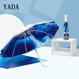 Yada 118cm ins omvänd paraply fällbar regnig automatisk för kvinnor män utomhus vindtät yd200015 j220722