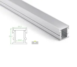 Perfil de aluminio SetSlot 6000 de 10 x 1M Setslot 6000 para tiras LED y canal de perfil U impermeable para lámparas de lámpara de tierra o empotrada