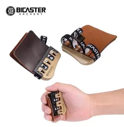 Bicaster Barebow Finger Tab Horween Cordovan Leather Brass Plate Archery Finger Guards 2011109864513